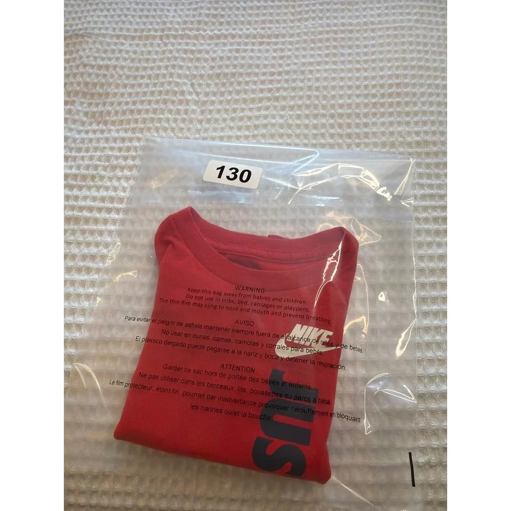 Nike T-Shirt Kids 3T Red Just Do It Graphic Short Sleeve Tee